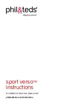 Phil&Teds sport verso Instructions Manual preview