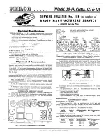 Philco 38-14 Service Bulletin preview