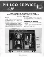 Philco 48-2500 Installation Instructions Manual предпросмотр