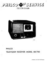 Philco 48-700 Manual preview