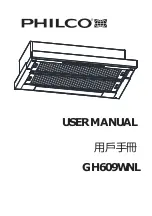 Preview for 1 page of Philco GH609WNL User Manual