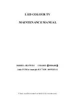 Preview for 1 page of Philco HLS78D-I Maintenance Manual