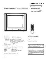 Philco PD2015 Service Manual preview