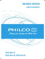 Philco PEB 608 IX User Manual preview