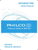 Preview for 19 page of Philco PEB 608 IX User Manual