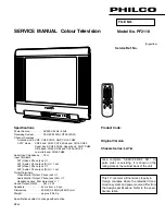 Preview for 1 page of Philco PF2118 Service Manual