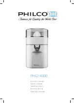Philco PHCJ 4000 Instruction Manual preview