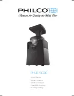 Philco PHJE 5020 User Manual preview