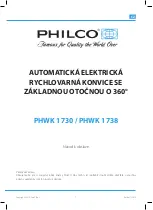 Preview for 11 page of Philco PHWK 1730 User Manual