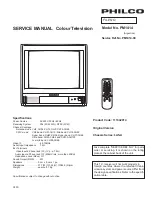 Preview for 1 page of Philco PM1414 Service Manual