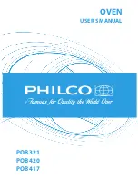 Preview for 1 page of Philco POB 321 User Manual