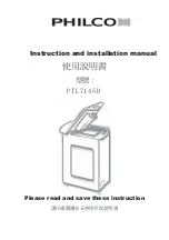 Philco PTL7145D Instruction And Installation Manual предпросмотр