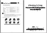 Предварительный просмотр 1 страницы Philco PW6P Instruction Manual