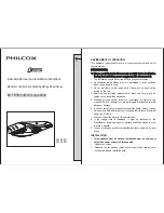 Philco PWE28S Instruction Manual And Installation Instructions preview