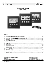 philippi TBM-HANSE Instruction Manual preview