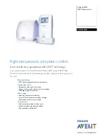 Philips AVENT Avent DECT baby monitor SCD520 Specifications preview