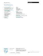 Preview for 3 page of Philips AVENT Avent DECT baby monitor SCD520 Specifications