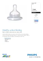 Preview for 1 page of Philips AVENT Avent SCF631/42 Specifications