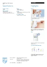 Предварительный просмотр 2 страницы Philips AVENT Avent SCF640/04 Specifications