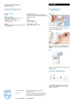 Preview for 2 page of Philips AVENT Avent SCF640/05 Specifications