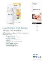 Philips AVENT AVENT SCF666/17 Specifications preview