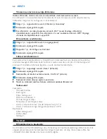 Preview for 62 page of Philips AVENT SCD530 - Avent DECT Baby Monitor Monitoring System User Manual