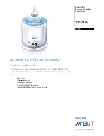 Philips AVENT SCF255/57 Specifications preview