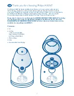 Preview for 2 page of Philips AVENT SCF260/11 User Manual