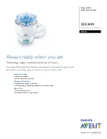 Philips AVENT SCF276/40 Specifications предпросмотр