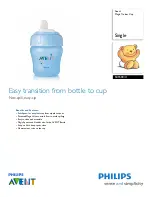 Philips AVENT SCF600/11 Specification Sheet предпросмотр