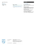 Предварительный просмотр 2 страницы Philips AVENT SCF648/01 Specification Sheet