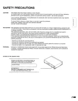 Предварительный просмотр 3 страницы Philips/Magnavox DVD420AT Owner'S Manual