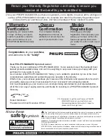 Предварительный просмотр 2 страницы Philips/Magnavox MAGNAVOX PR1319C1 Owner'S Manual