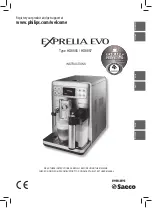 Предварительный просмотр 1 страницы Philips Saeco EXPRELIA EVO Instructions Manual