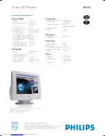 Preview for 1 page of Philips 105E69 Specifications