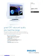 Philips 105G79 Specification Sheet preview