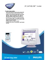 Preview for 1 page of Philips 105S21 Specification Sheet