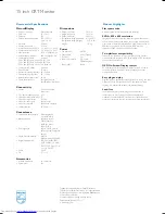 Preview for 2 page of Philips 105S68 User Manual