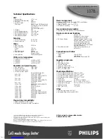 Preview for 2 page of Philips 107B Specification Sheet