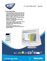 Philips 107B20 Specification Sheet предпросмотр