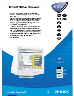 Предварительный просмотр 1 страницы Philips 107B30 Specification Sheet