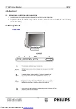 Предварительный просмотр 10 страницы Philips 107B7 Service Manual