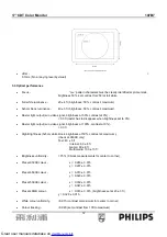 Предварительный просмотр 72 страницы Philips 107B7 Service Manual