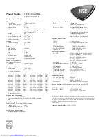 Preview for 2 page of Philips 107E Specifications