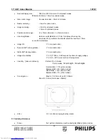 Предварительный просмотр 70 страницы Philips 107E7 Service Manual