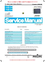 Philips 107S2 CM2300 Service Manual preview