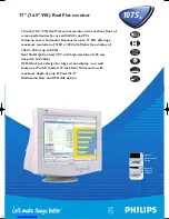 Предварительный просмотр 1 страницы Philips 107S41 Technical Specifications