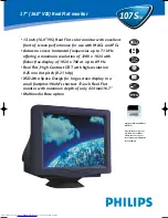 Preview for 1 page of Philips 107S56 Specifications