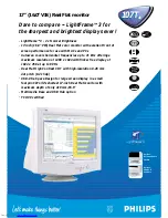 Предварительный просмотр 1 страницы Philips 107T40 Technical Specifications