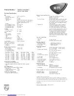 Preview for 2 page of Philips 107T5 Specifications